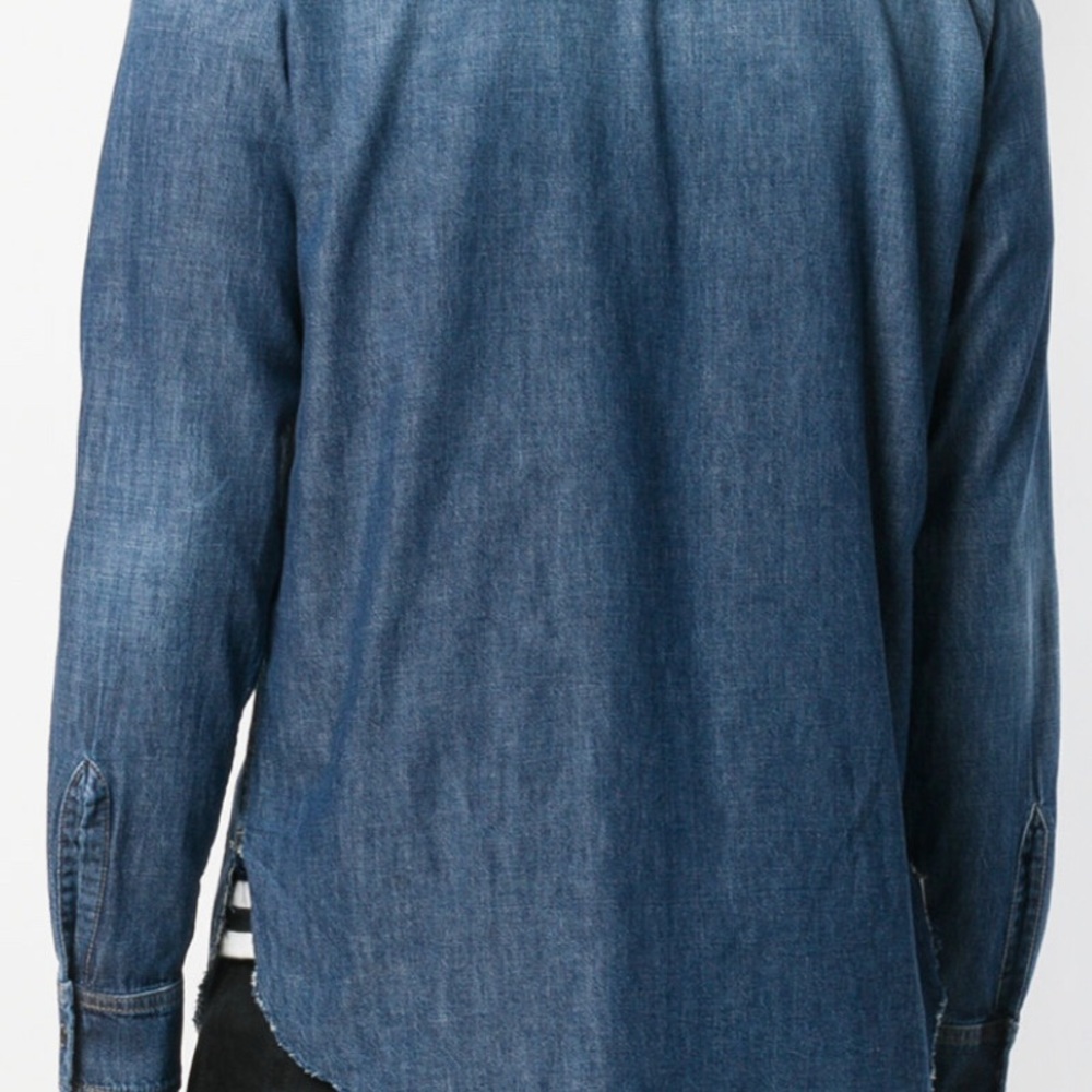 SAINT LAURENT OVERSIZE DENIM SHIRT SIZE M - Picture 4 of 8